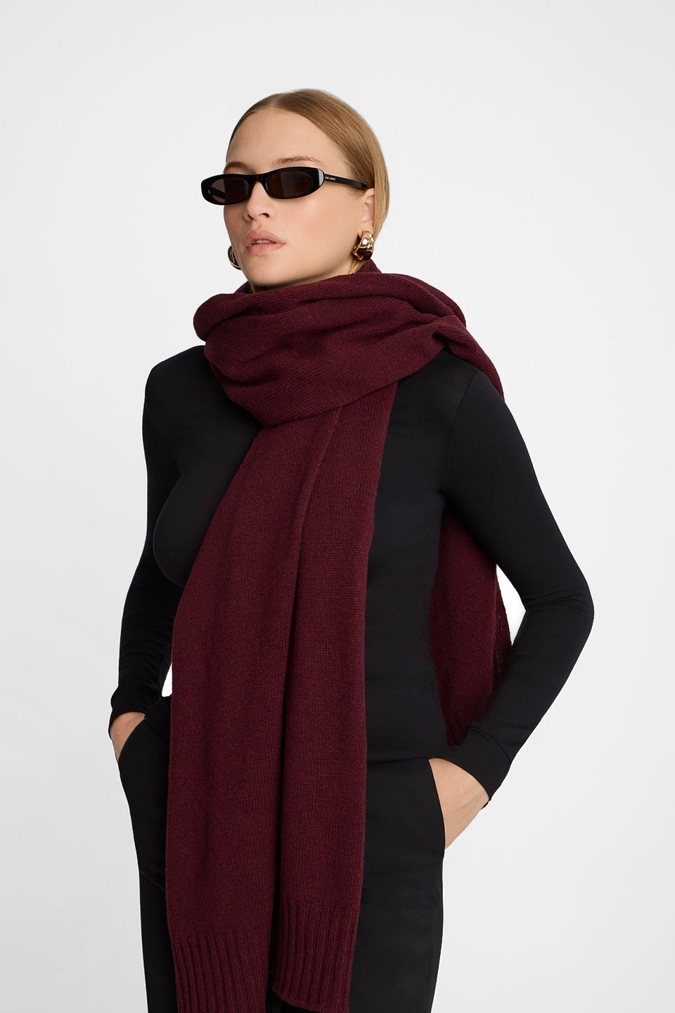 Szalik Miss Snug Burgundy