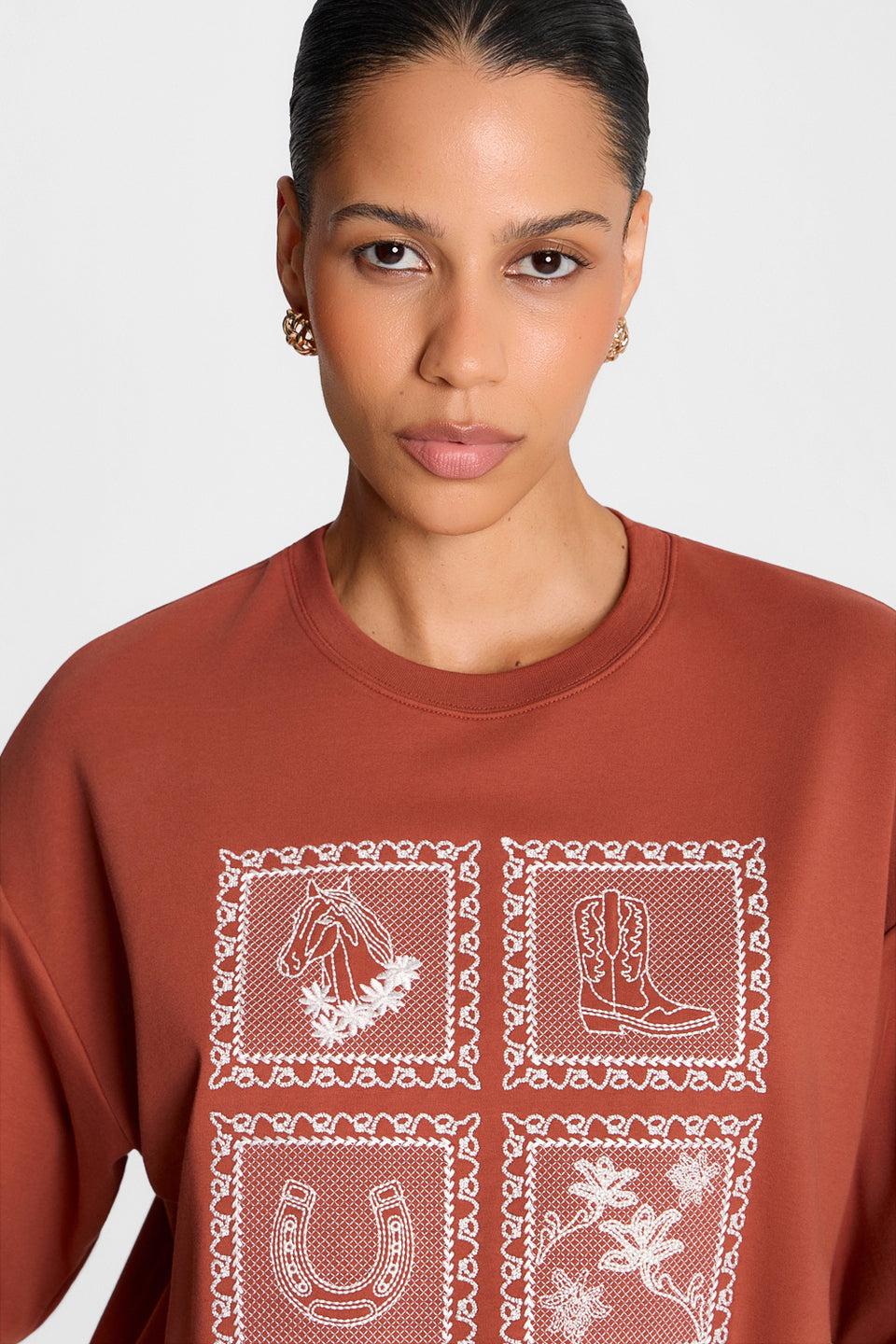 Miss Rustic Red Brown T-shirt
