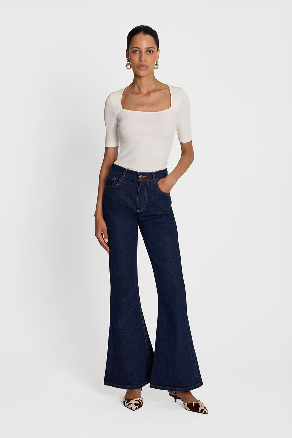 T-shirt Miss Caro Off White