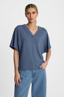 T-shirt Miss Amity Vintage Blue