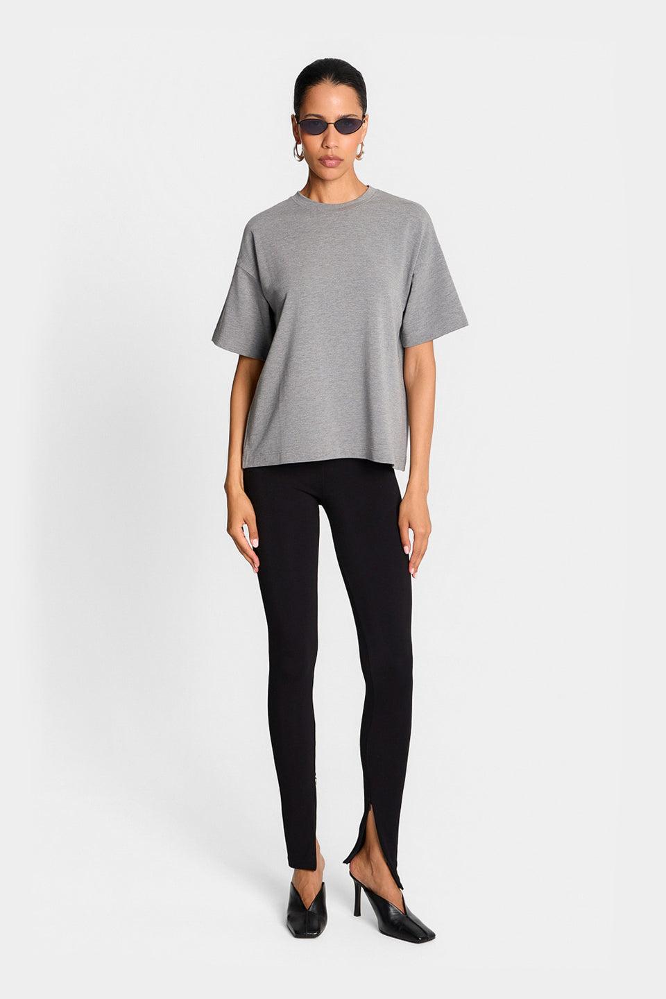 T-shirt Miss Bess Melange Grey