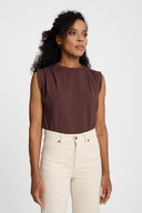 T-shirt Miss Boxy Chocolate