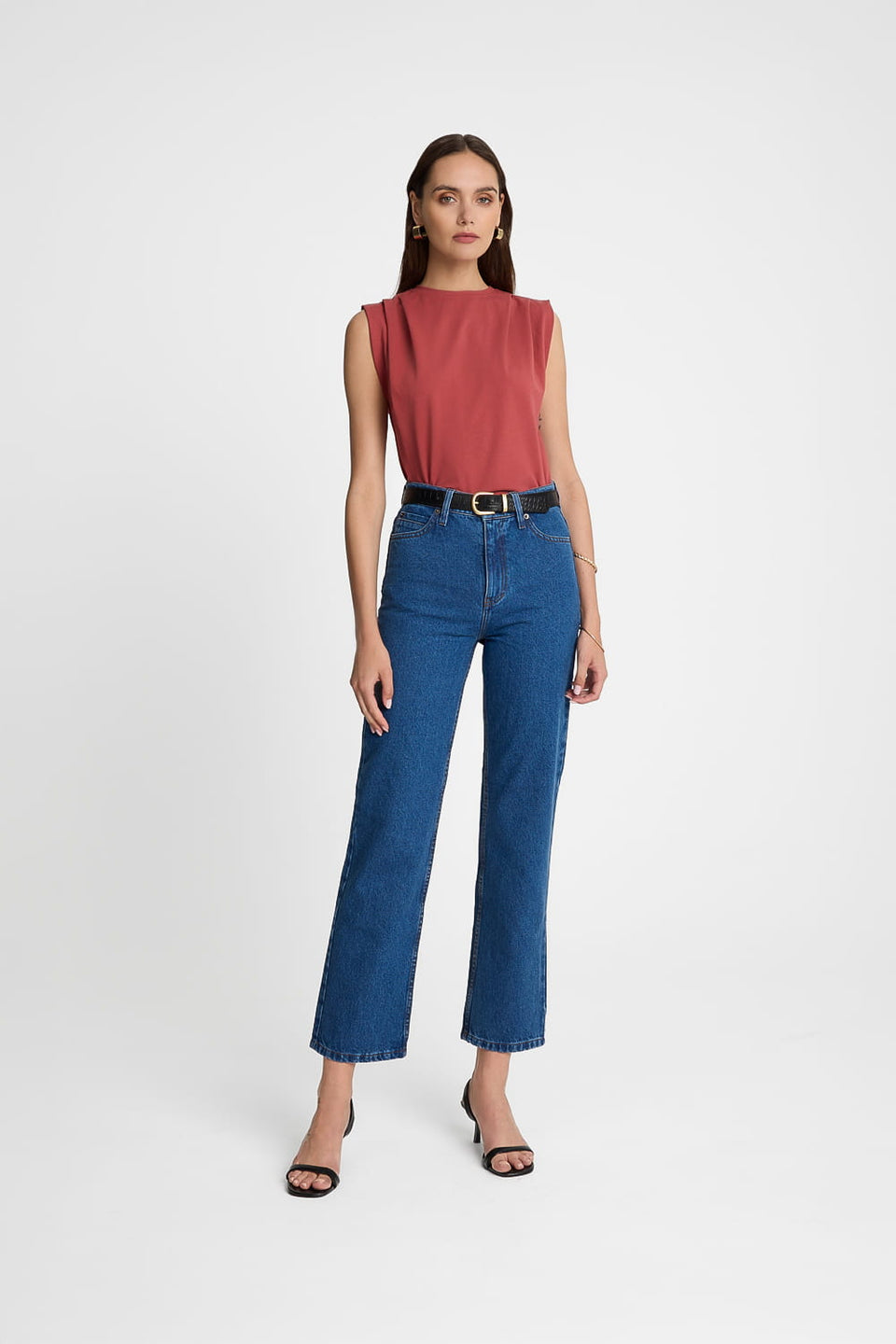 Miss Boxy Red Brown T-shirt