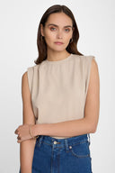 T-shirt Miss Boxy Sand