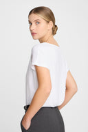 T-shirt Miss Femi White