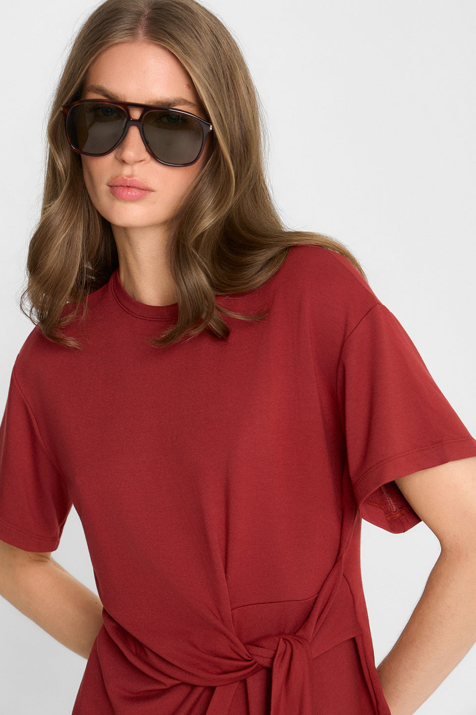 T-shirt Miss Gwyneth Red Brown