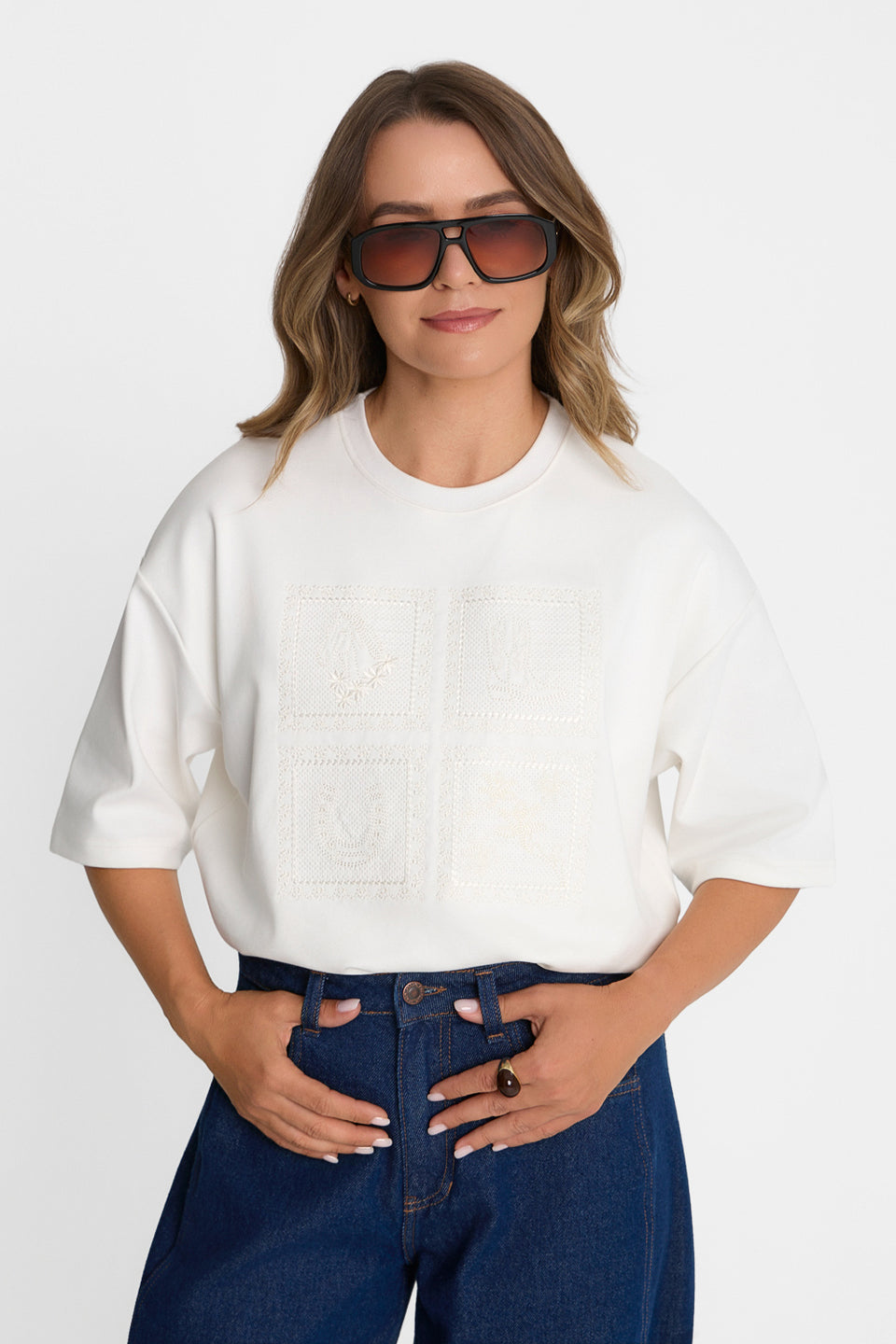 T-shirt Miss Rustic Off White
