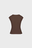 T-shirt Miss Tangled Chocolate