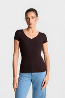 T-shirt Miss Womanly Dark Chocolate