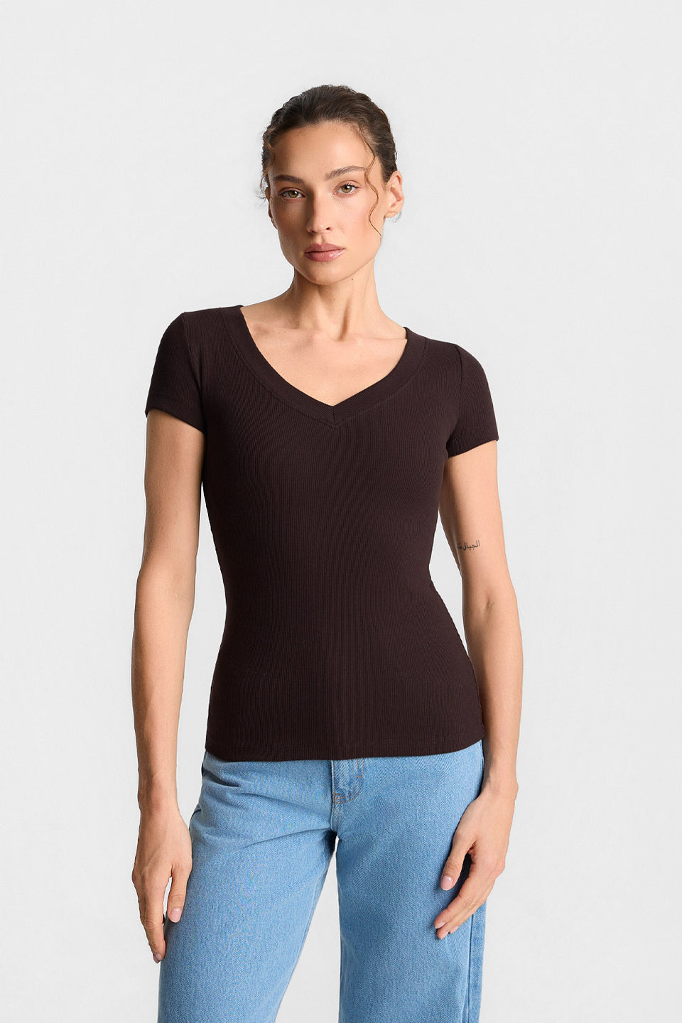 T-shirt Miss Womanly Dark Chocolate