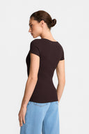 T-shirt Miss Womanly Dark Chocolate