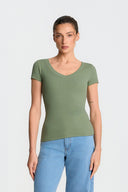 T-shirt Miss Womanly Green