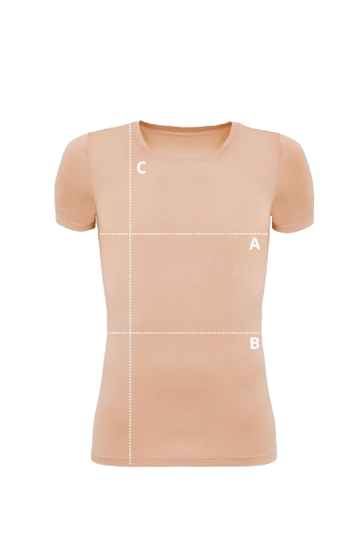 T-shirt Mr Invisible C-neck Nude