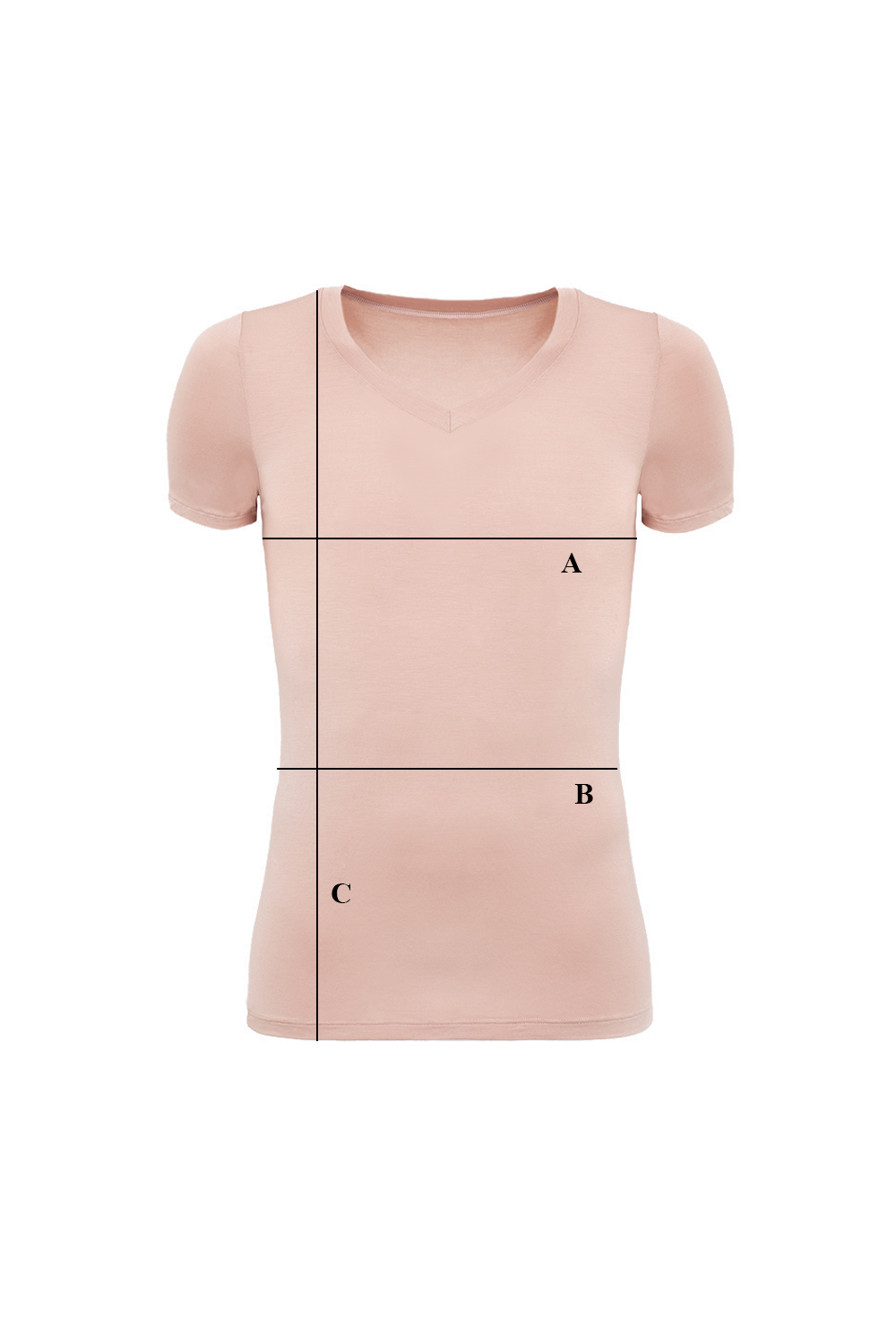 T-shirt Mr Invisible V-neck Sand