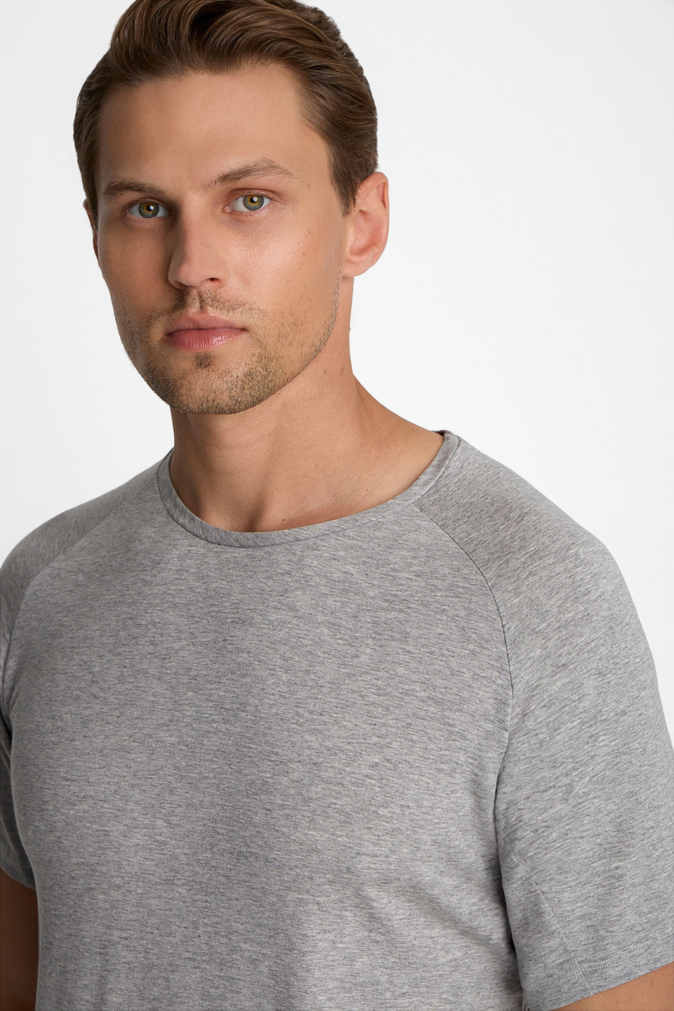 T-shirt Mr Smooth Melange Grey