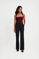 Top Miss Daring Burgundy