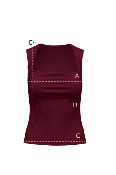 Top Miss Daring Burgundy