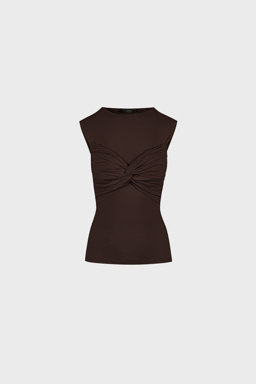 Top Miss Draped Chocolate