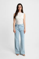 Top Miss Draped Off White