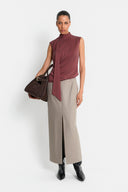 Top Miss Jackie Burgundy