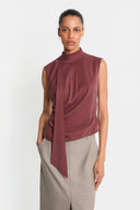 Top Miss Jackie Burgundy