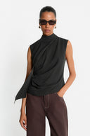Miss Jackie Dark Green Top