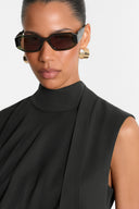 Miss Jackie Dark Green Top