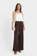 Miss Luna Off-White Top