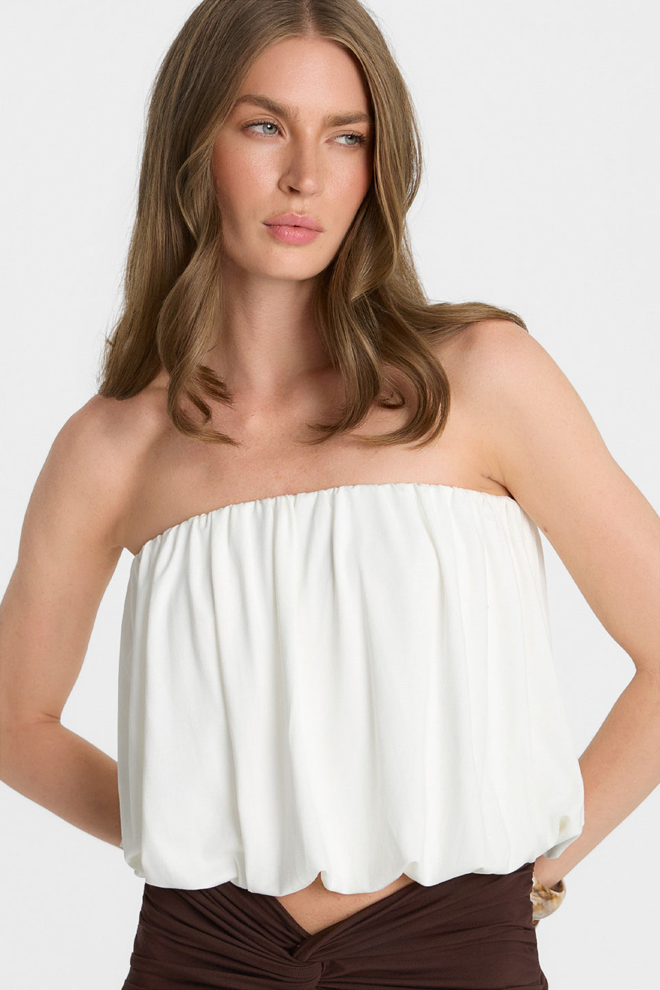 Top Miss Luna Off White