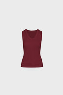 Top Miss Ribby Red Brown