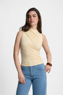 Top Miss Sculptural Butter Yellow