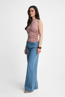 Top Miss Sculptural Dusty Pink