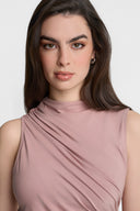 Top Miss Sculptural Dusty Pink