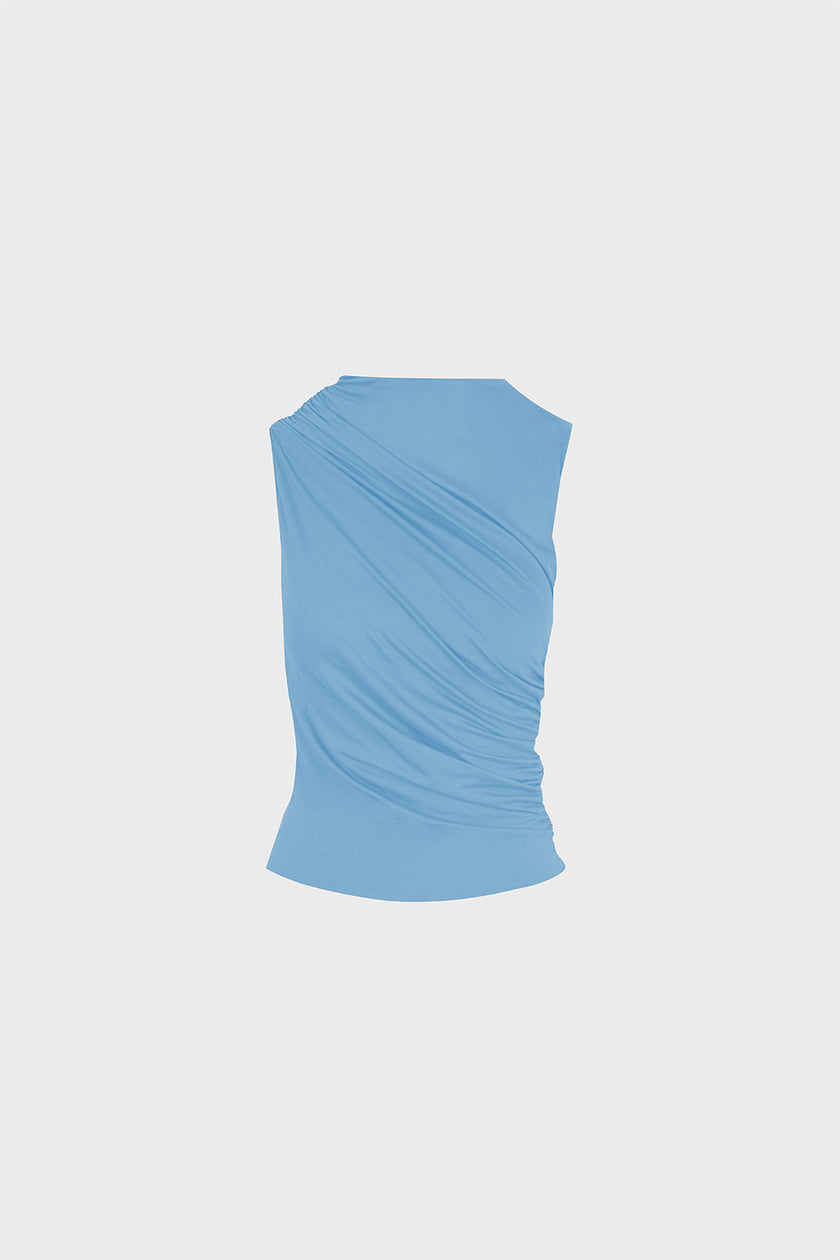 Top Miss Sculptural Light Blue