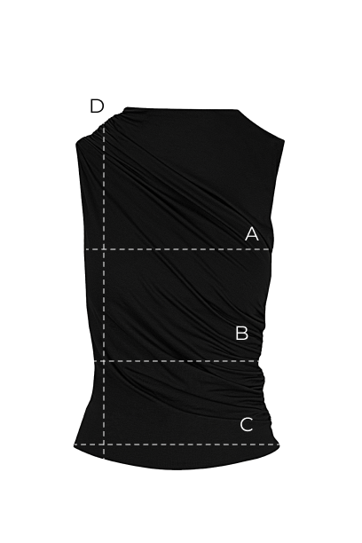 Top Miss Sculptural Black