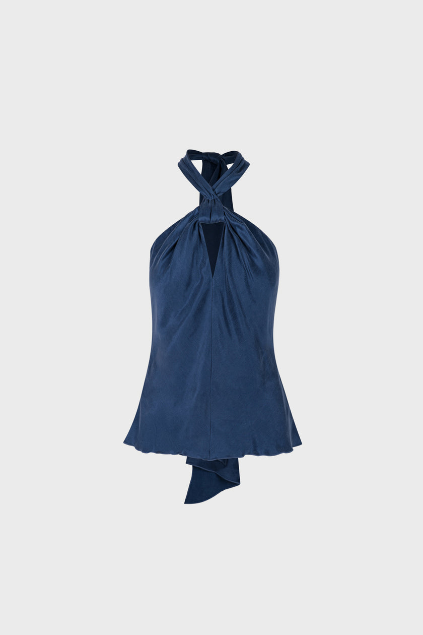 Top Miss Vail Vintage Blue