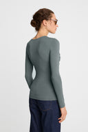 Longsleeve Miss Draped Olive