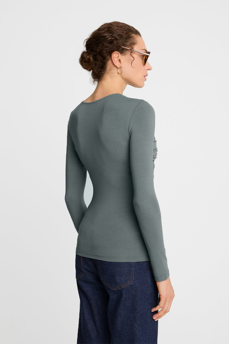 Longsleeve Miss Draped Olive