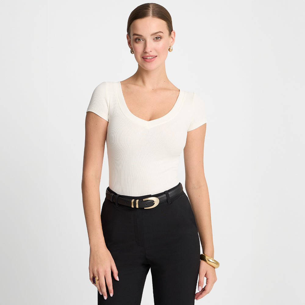 T-shirt Miss Womanly Off White