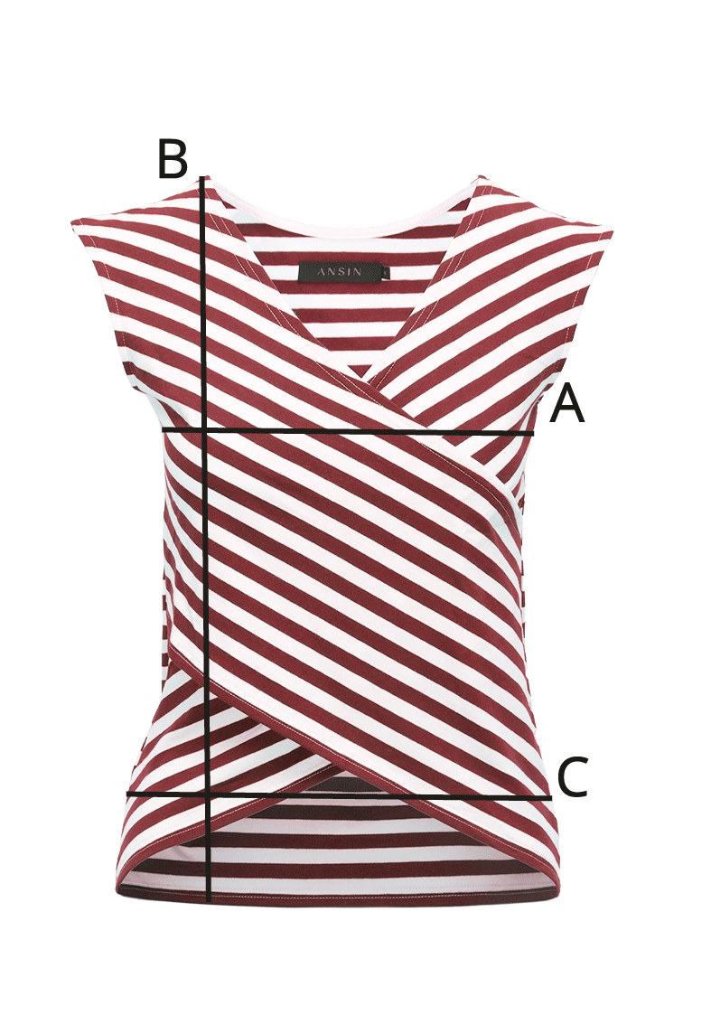 Top Miss Striped Dark Sea Stripes
