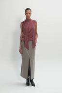 Top Miss Jackie Burgundy